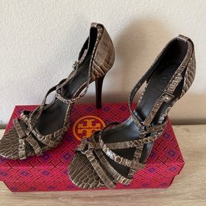 Tory Burch heels size 8 brown strappy